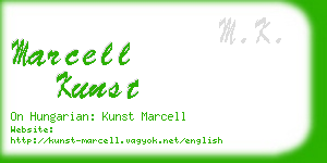 marcell kunst business card